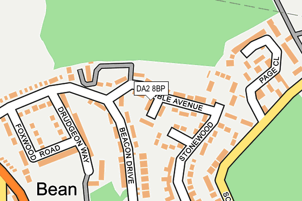 DA2 8BP map - OS OpenMap – Local (Ordnance Survey)