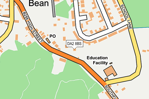 DA2 8BS map - OS OpenMap – Local (Ordnance Survey)