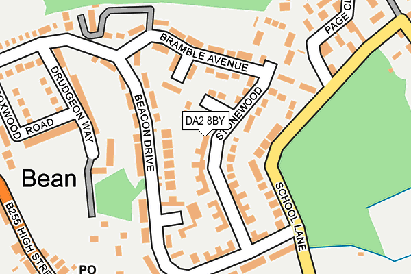 DA2 8BY map - OS OpenMap – Local (Ordnance Survey)