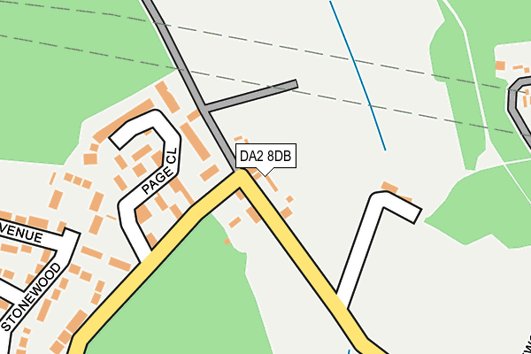 DA2 8DB map - OS OpenMap – Local (Ordnance Survey)