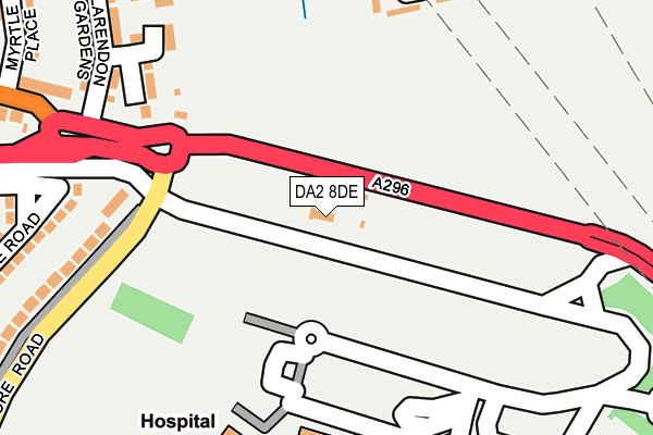 DA2 8DE map - OS OpenMap – Local (Ordnance Survey)
