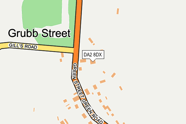 DA2 8DX map - OS OpenMap – Local (Ordnance Survey)