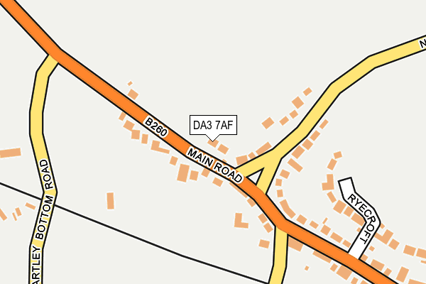 DA3 7AF map - OS OpenMap – Local (Ordnance Survey)