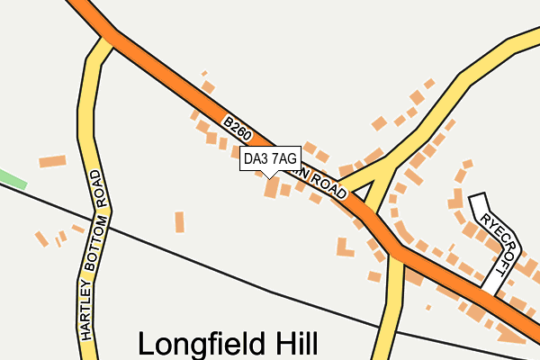 DA3 7AG map - OS OpenMap – Local (Ordnance Survey)