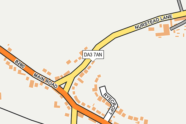 DA3 7AN map - OS OpenMap – Local (Ordnance Survey)