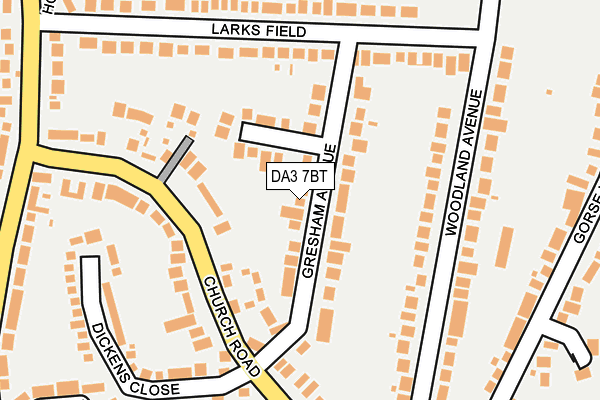 DA3 7BT map - OS OpenMap – Local (Ordnance Survey)