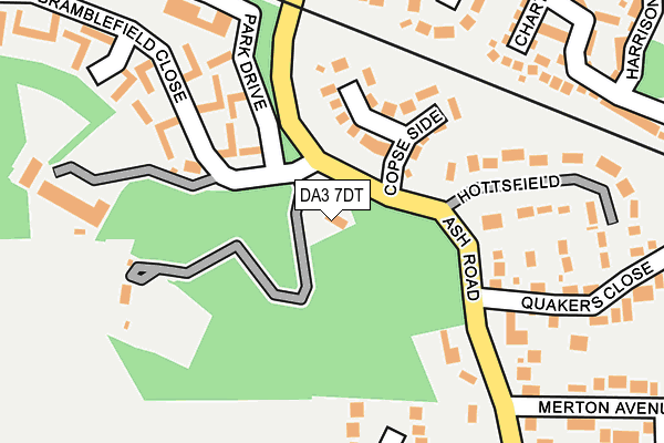 DA3 7DT map - OS OpenMap – Local (Ordnance Survey)