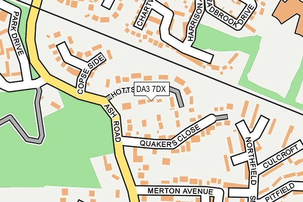 DA3 7DX map - OS OpenMap – Local (Ordnance Survey)