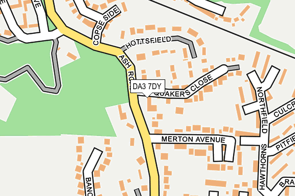 DA3 7DY map - OS OpenMap – Local (Ordnance Survey)