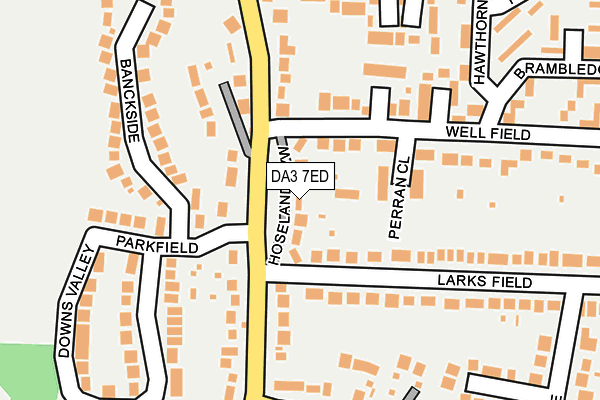 DA3 7ED map - OS OpenMap – Local (Ordnance Survey)
