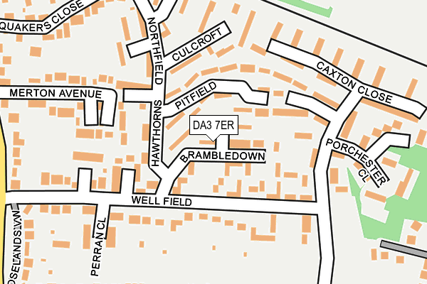 DA3 7ER map - OS OpenMap – Local (Ordnance Survey)