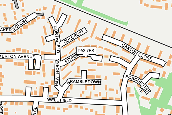 DA3 7ES map - OS OpenMap – Local (Ordnance Survey)