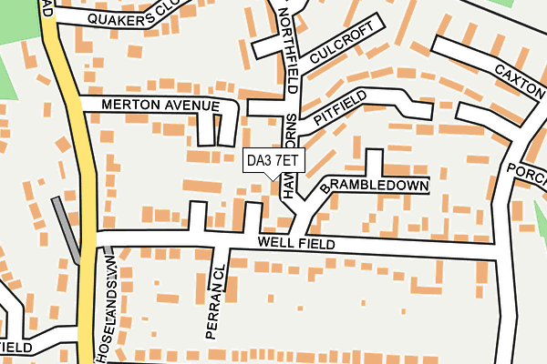 DA3 7ET map - OS OpenMap – Local (Ordnance Survey)