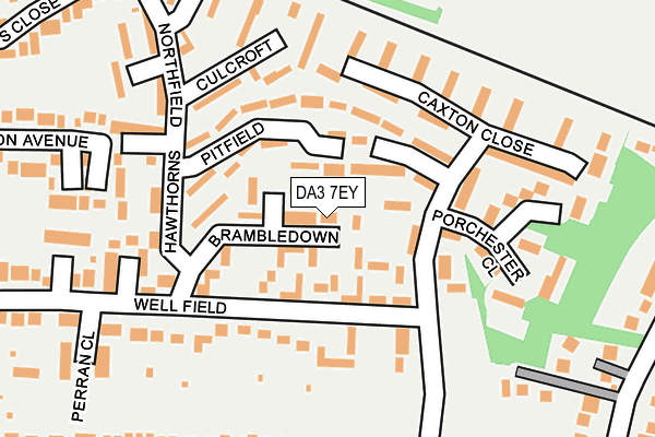 DA3 7EY map - OS OpenMap – Local (Ordnance Survey)