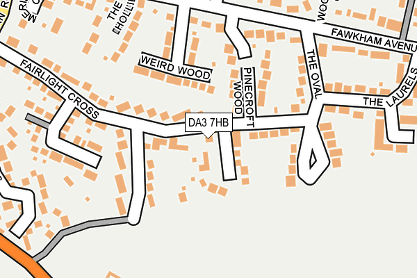 DA3 7HB map - OS OpenMap – Local (Ordnance Survey)