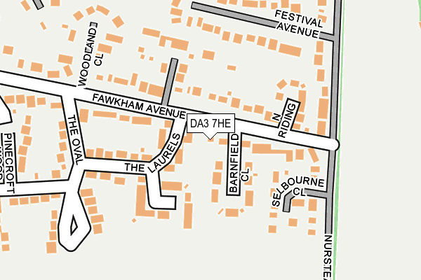 DA3 7HE map - OS OpenMap – Local (Ordnance Survey)