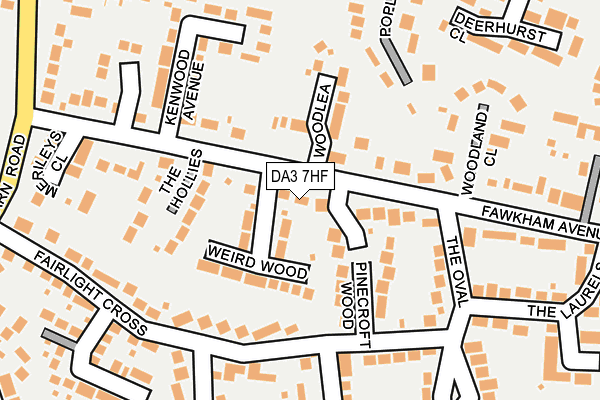DA3 7HF map - OS OpenMap – Local (Ordnance Survey)