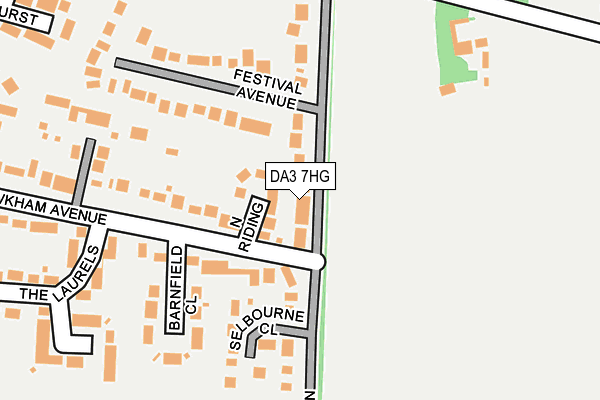DA3 7HG map - OS OpenMap – Local (Ordnance Survey)