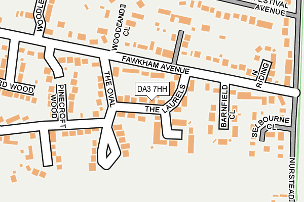 DA3 7HH map - OS OpenMap – Local (Ordnance Survey)