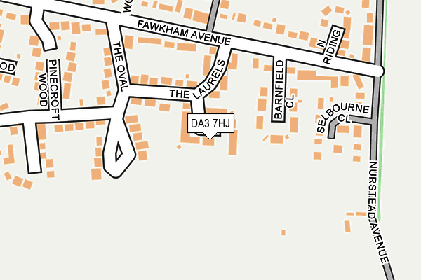 DA3 7HJ map - OS OpenMap – Local (Ordnance Survey)