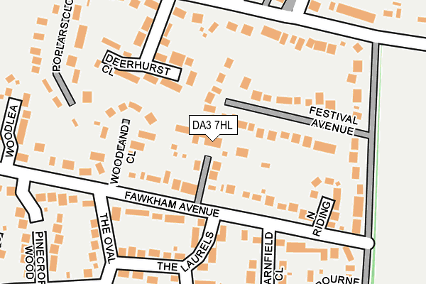 DA3 7HL map - OS OpenMap – Local (Ordnance Survey)