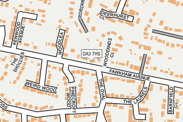 DA3 7HS map - OS OpenMap – Local (Ordnance Survey)