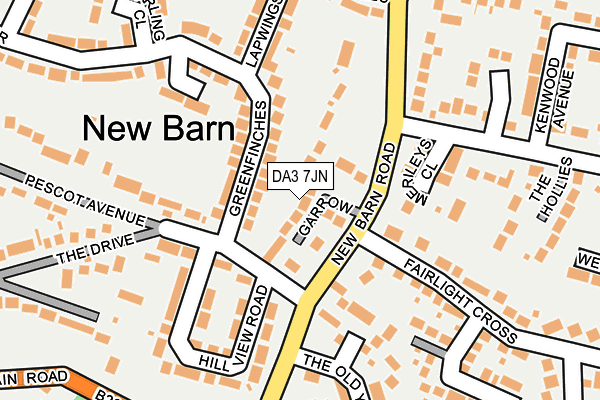 DA3 7JN map - OS OpenMap – Local (Ordnance Survey)