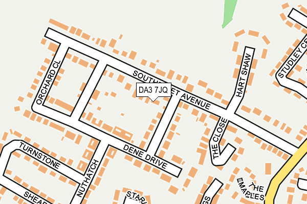 DA3 7JQ map - OS OpenMap – Local (Ordnance Survey)