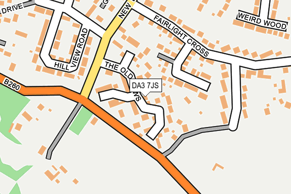 DA3 7JS map - OS OpenMap – Local (Ordnance Survey)