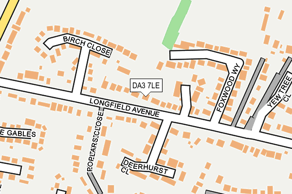DA3 7LE map - OS OpenMap – Local (Ordnance Survey)