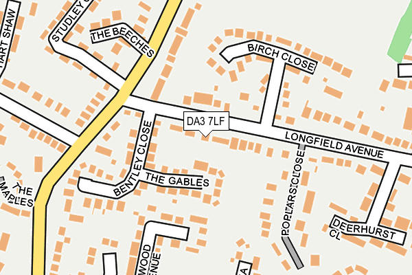 DA3 7LF map - OS OpenMap – Local (Ordnance Survey)