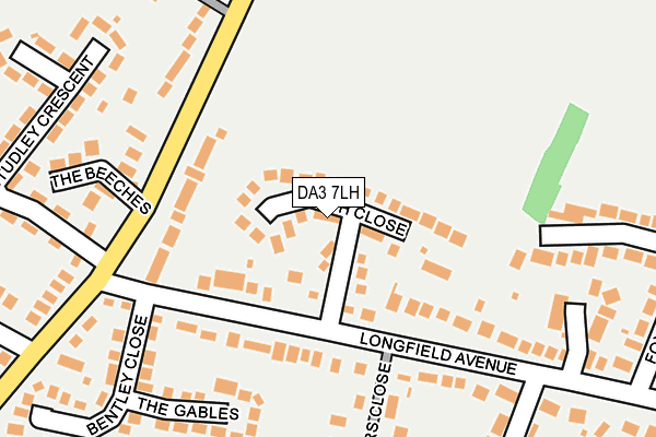 DA3 7LH map - OS OpenMap – Local (Ordnance Survey)