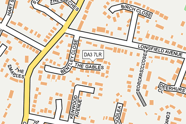 DA3 7LR map - OS OpenMap – Local (Ordnance Survey)