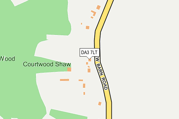 DA3 7LT map - OS OpenMap – Local (Ordnance Survey)