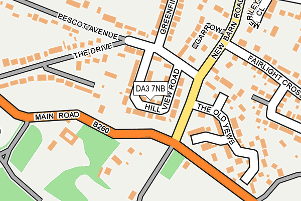 DA3 7NB map - OS OpenMap – Local (Ordnance Survey)