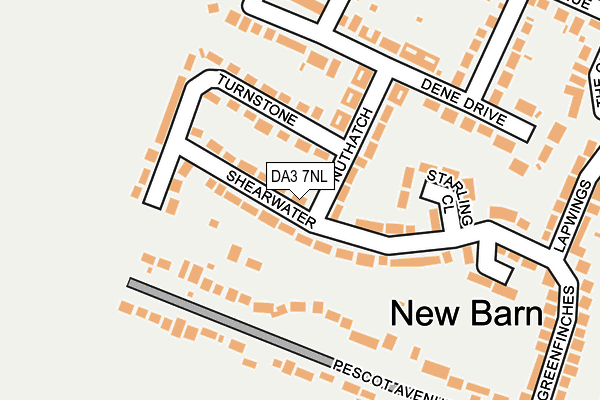 DA3 7NL map - OS OpenMap – Local (Ordnance Survey)