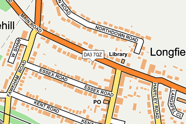 DA3 7QZ map - OS OpenMap – Local (Ordnance Survey)