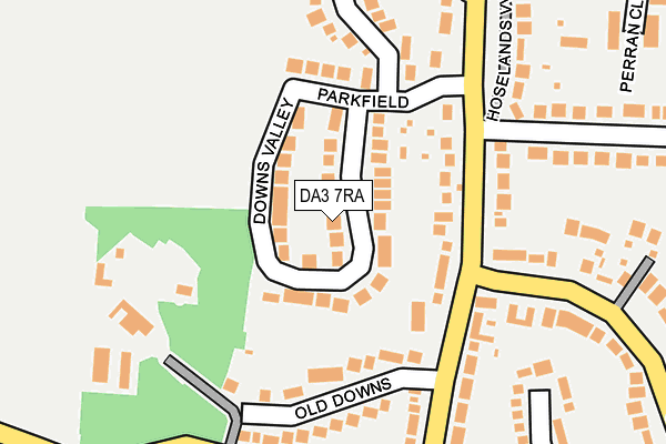 DA3 7RA map - OS OpenMap – Local (Ordnance Survey)