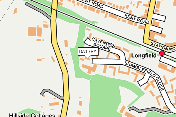 DA3 7RY map - OS OpenMap – Local (Ordnance Survey)