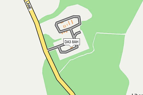 DA3 8AH map - OS OpenMap – Local (Ordnance Survey)