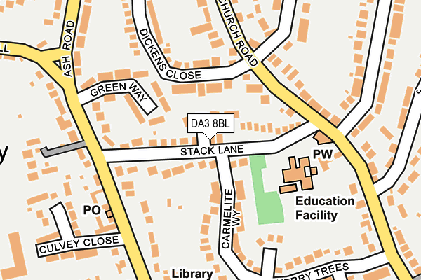 DA3 8BL map - OS OpenMap – Local (Ordnance Survey)