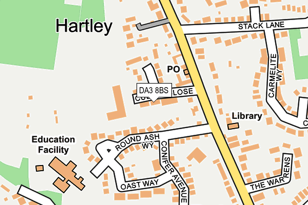 DA3 8BS map - OS OpenMap – Local (Ordnance Survey)