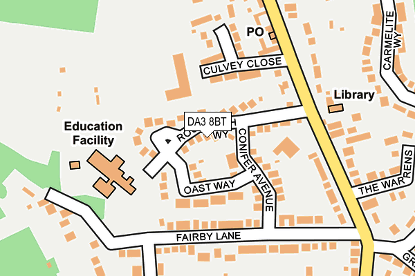 Map of OLIVE LANE LTD at local scale
