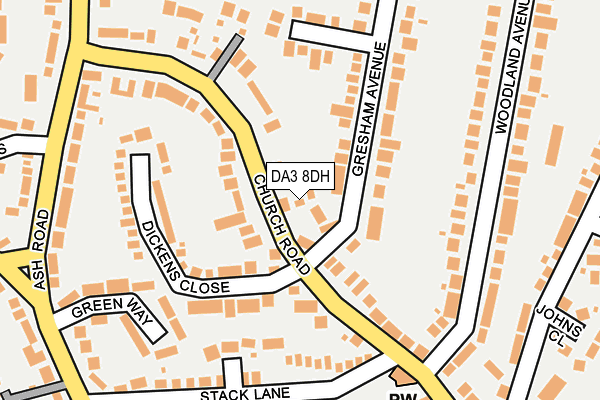 DA3 8DH map - OS OpenMap – Local (Ordnance Survey)