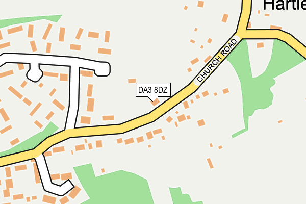 DA3 8DZ map - OS OpenMap – Local (Ordnance Survey)