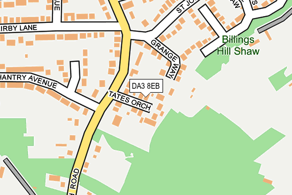 DA3 8EB map - OS OpenMap – Local (Ordnance Survey)