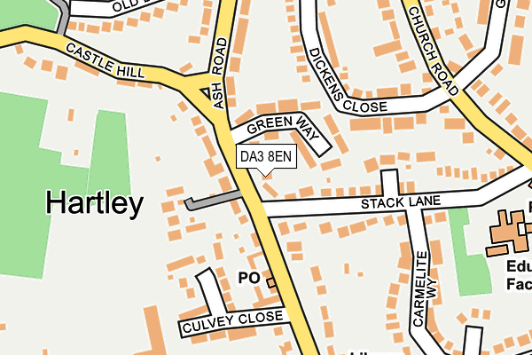 DA3 8EN map - OS OpenMap – Local (Ordnance Survey)