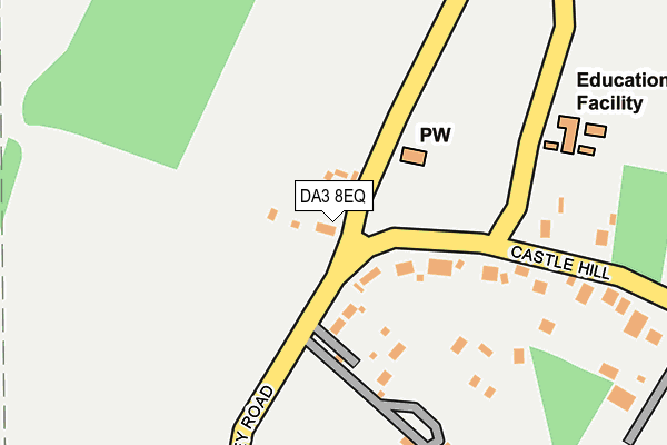 DA3 8EQ map - OS OpenMap – Local (Ordnance Survey)