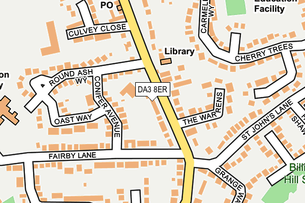 DA3 8ER map - OS OpenMap – Local (Ordnance Survey)