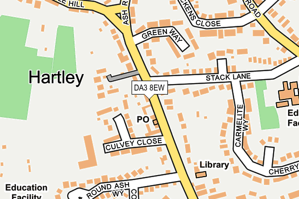 DA3 8EW map - OS OpenMap – Local (Ordnance Survey)
